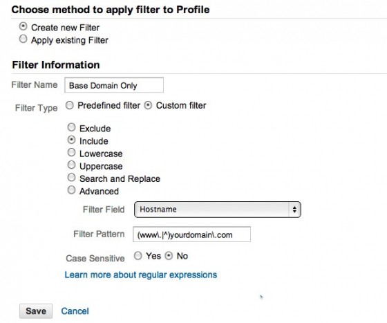 base domain filter