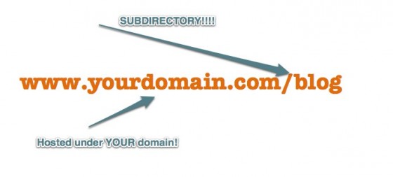 blog on subdirectory on your domain