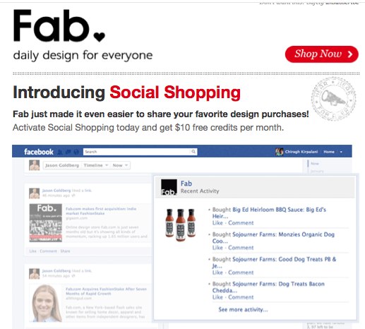 Introducing Social Shopping on Fab