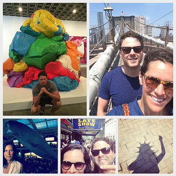 Summer time in The City--New York City, that is. Heat and humidity wasn't gonna stop us from living it up and hitting all the hot spots on this tour of NYC. From hanging out with David Letterman to Lady Liberty, super tourist all the way! - Amber