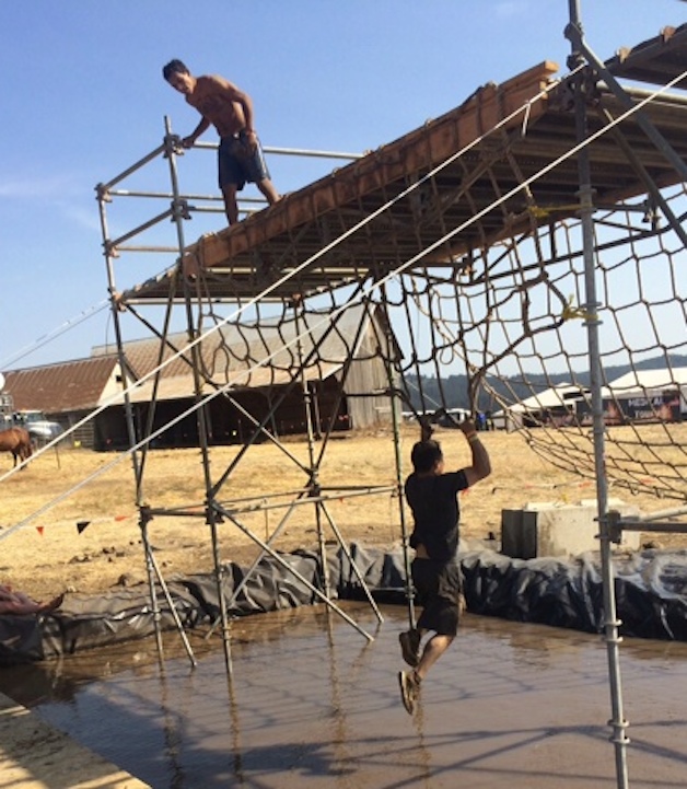 A group of friends and I went down to Lebanon, Oregon to do the tough mudder race. it was the second year in a row I did it. The entire thing was about 12 miles with a 2500 foot elevation change and lots of mud obstacles along the way. It was challenging but really fun. - Arune